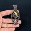 Septarian & Moonstone 999 Copper Wire Wrapped Pendant, Handmade Gemstone Tree Of Life Pendant Jewelry, Gifts For Wife Brand New Pendant