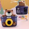 Cute Porous Electric Bear Bubble machine Kid Toy Automatic Soap Blower with Lights Music Summer Outdoor Party Games toys