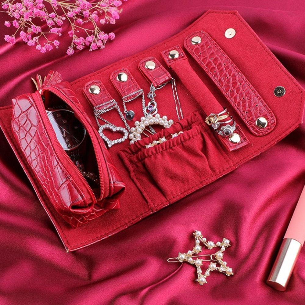 Detachable Portable Jewelry Boxes Large Capacity Jewelry Storage  Bag  Travel