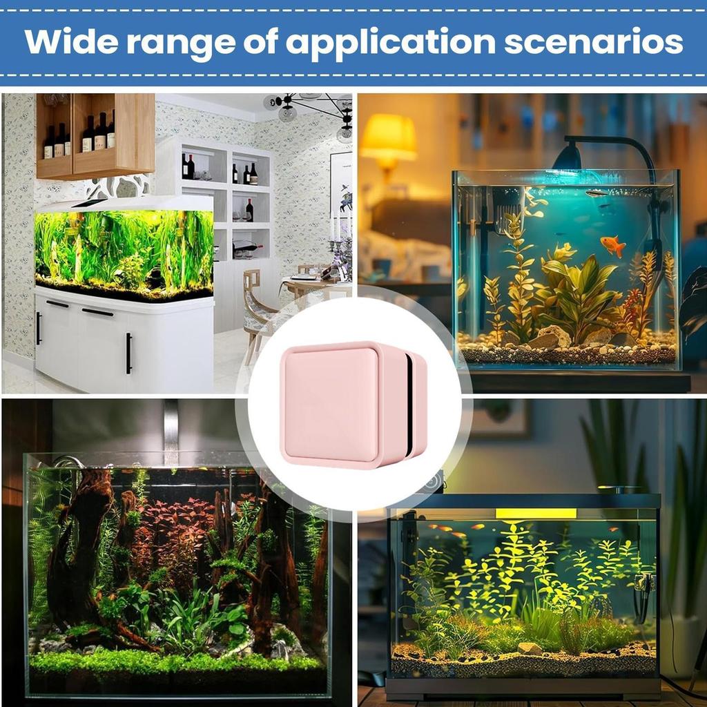 Magnetic Fish Tank Cleaner Double-Sided Small Scrubber Aquarium Algae Magnet Cleaning Tools for Acrylic Saltwater Freshwater