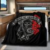 Reaper's Rebellion: Sons Anarchy Blanket Suitable for All Seasons Soft and Comfortable Office Rest Blanket Sheet Digital Printing