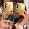 Gold Marmor Textur Für Samsung A73 A72 A71 A42 A56 A55 A54 A53 A52s A52 A51 A36 A35 A34 A33 A32 A16 Goldenes Glas Handyhülle