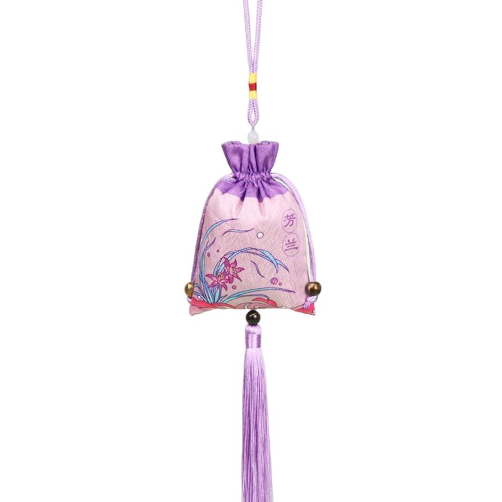 Fragrant Sachet Portable Replacing Vintage Chinese Style Necklace Jewelry Storage Bag Gift Pouch Ornament with Tassel