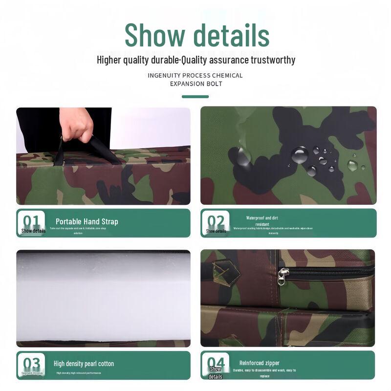 Folding Camouflage Exercise Mat