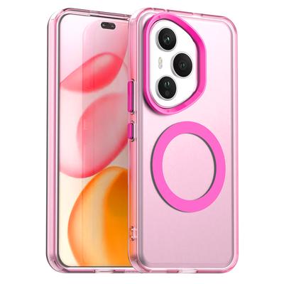 For Magsafe Magnetic Candy Frosted Clear Case For Honor 400 300 X60 X50 X9 X8 B C Magic 7 6 Pro Wireless Charge Shockproof Cover