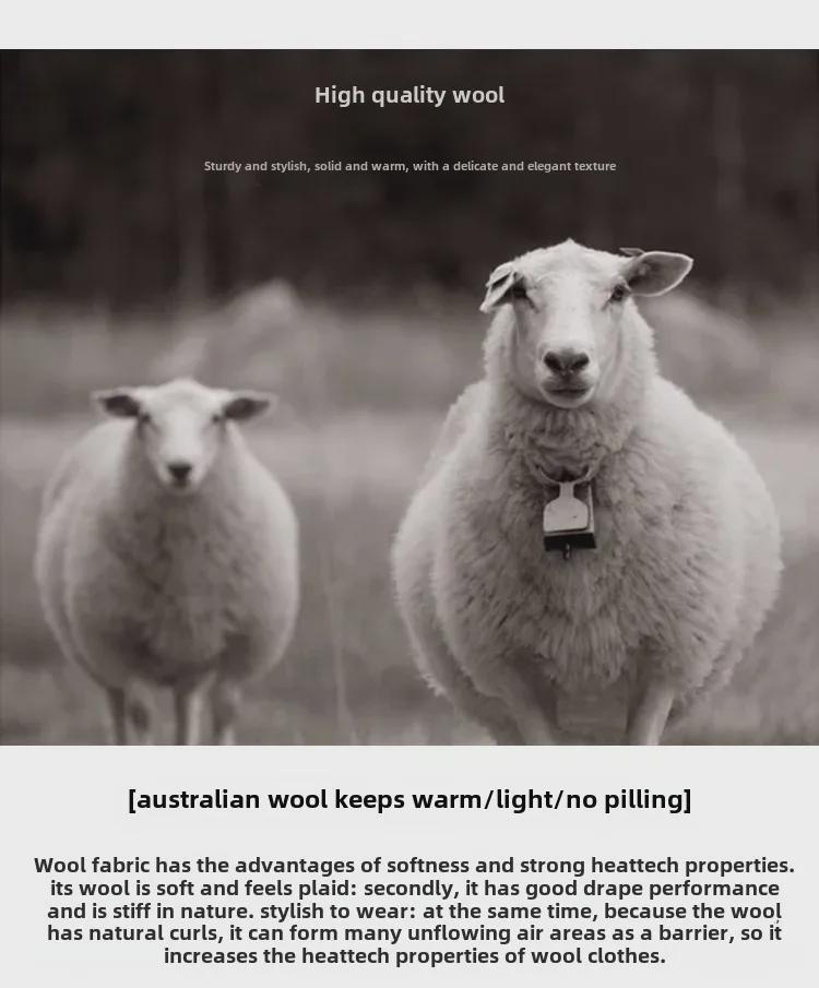 2023 Autumn/Winter Slim Double-Faced Wool Coat - Over-Knee Length