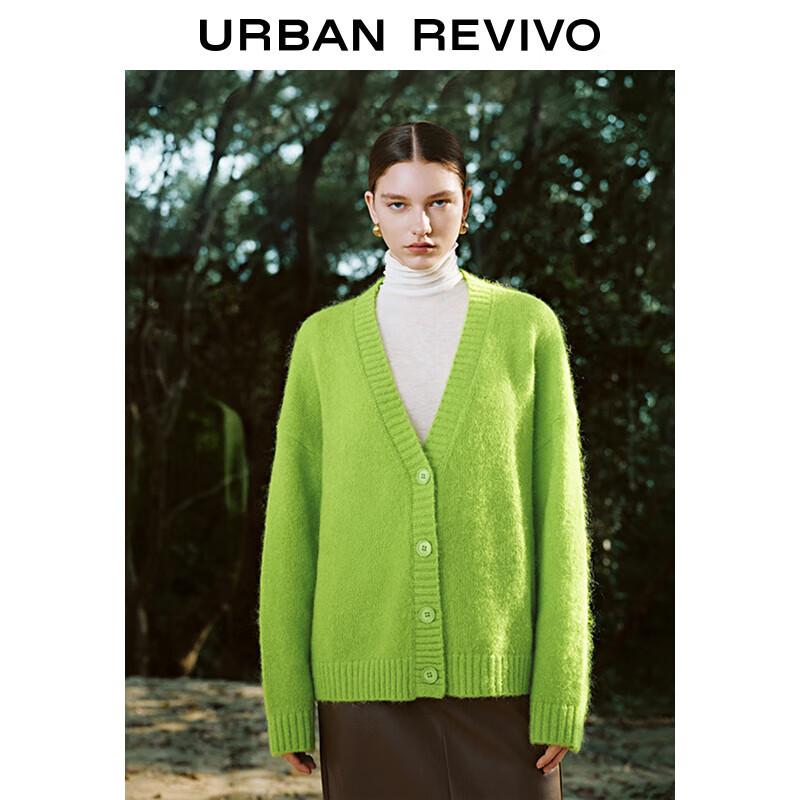 

UR 2024 Весенний женский кардиган крупной вязки с V-образным вырезом M