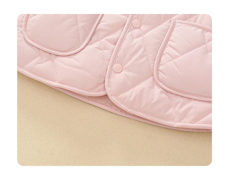 Children's Fleece-Lined Winter Vest: Warm & Thickened for Boys and Girls, Infant Class A