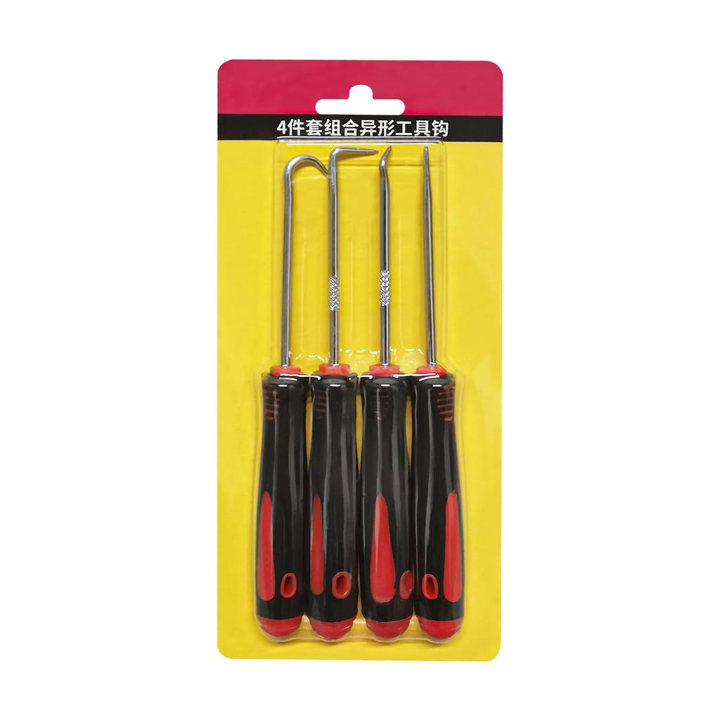 FUYUERO Pick Hook Precision Pick Tool with 4 for Assembling and Removing Small Automotive and Electronic and Home Repair Tools & Set, Hooks,