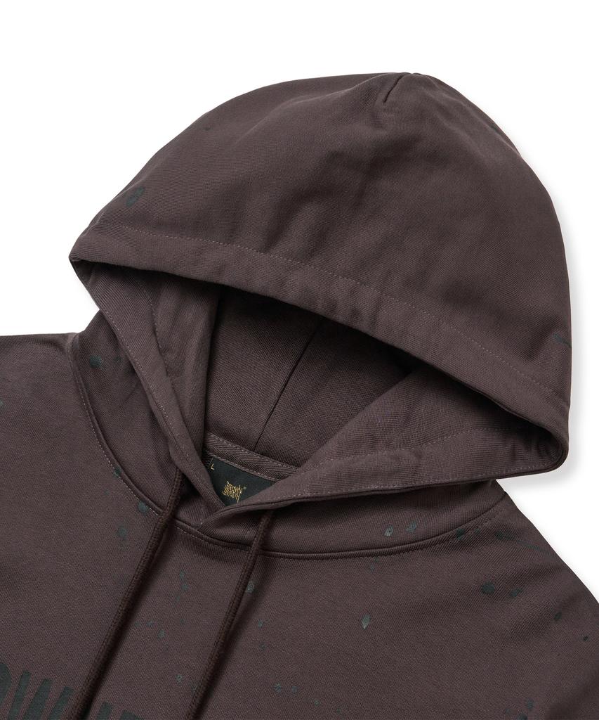 Painted Hoodie - Dark Brown