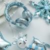 New Year Christmas Decorations Blue Plastic Pendant Christmas Tree Window Decoration Cartoon Decoration Scene Arrangement