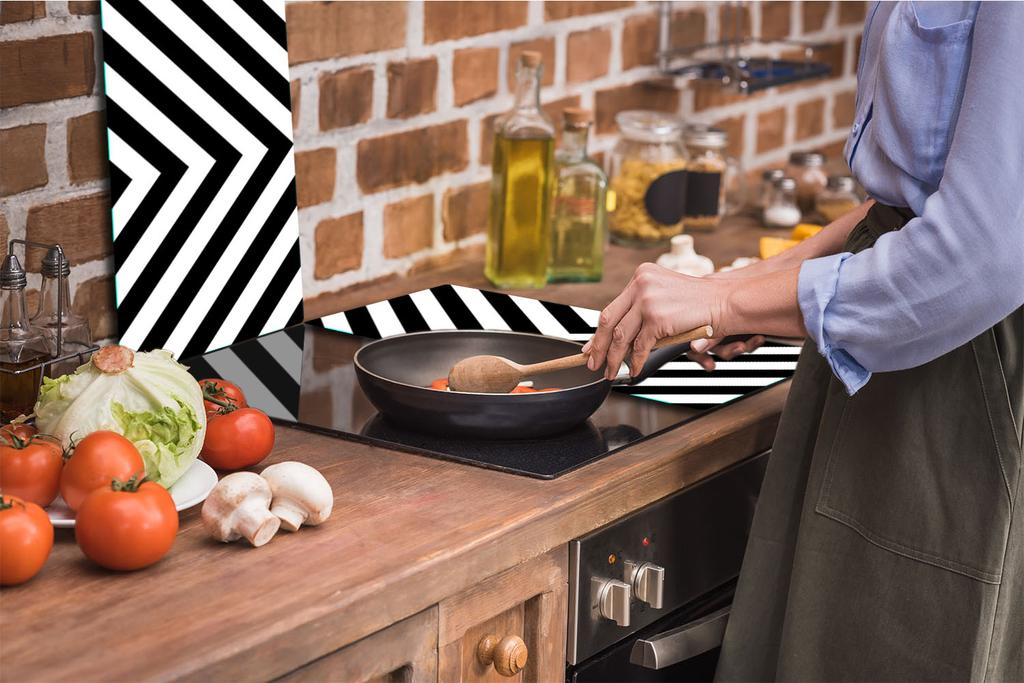Glass Cutting Board 2X 30X52 Pattern