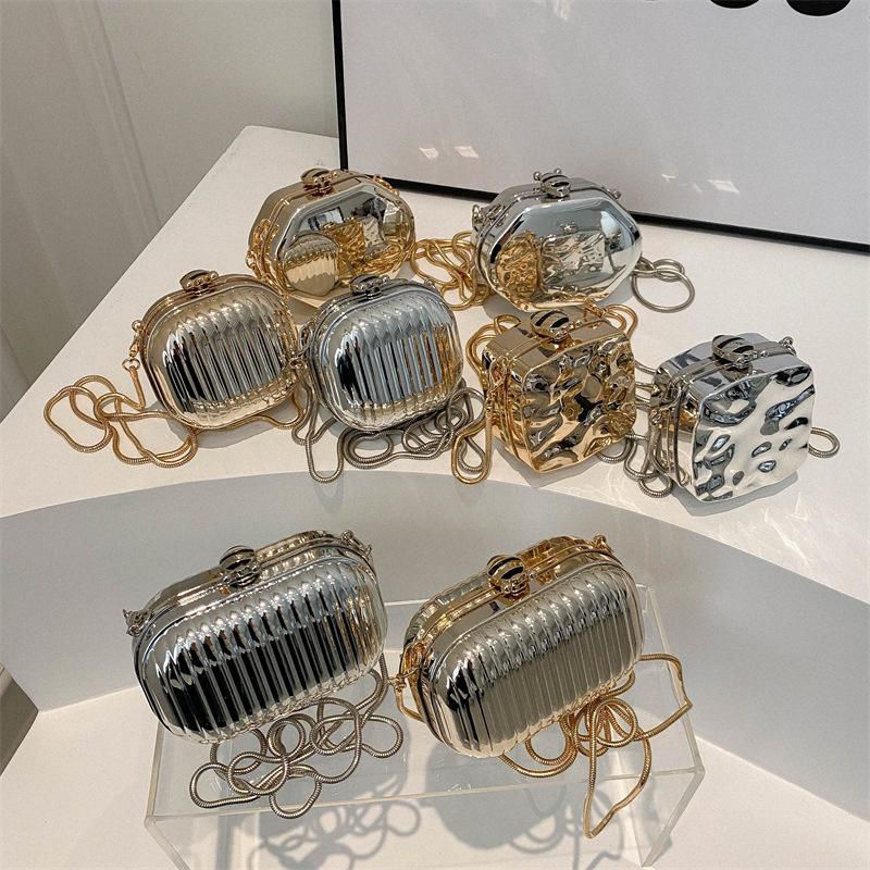 Mini Acrylic Small Bag 2025 New European and American Fashion Ice Crack Trend Women's Shoulder Chain Mouth Red Envelope