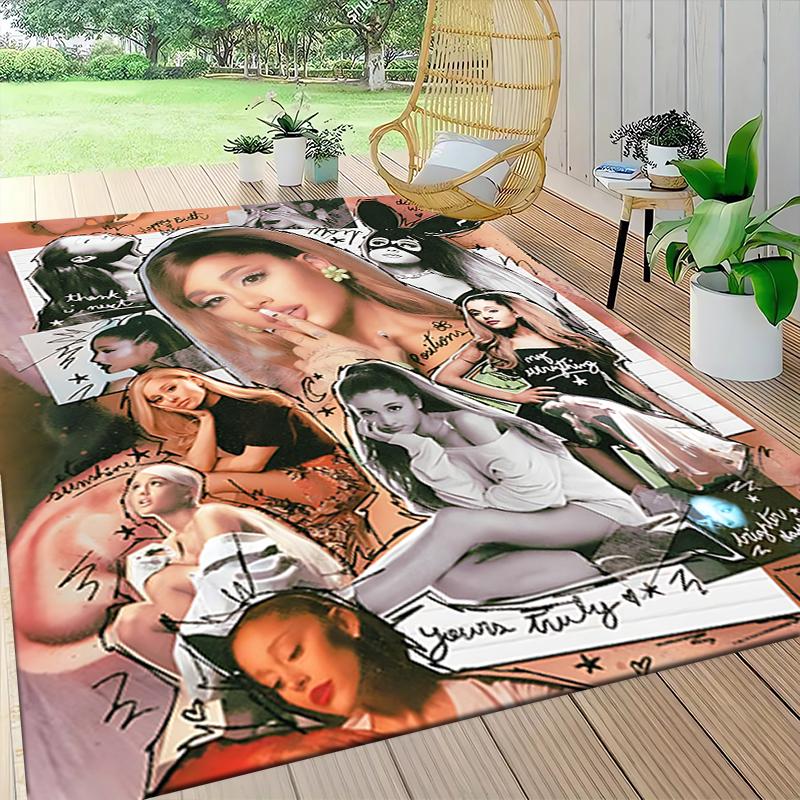 Ariana Grande Collage Carpet Rug Soft Washable Antislip Home Living Room Sofa Mats Personalized Christmas Rug