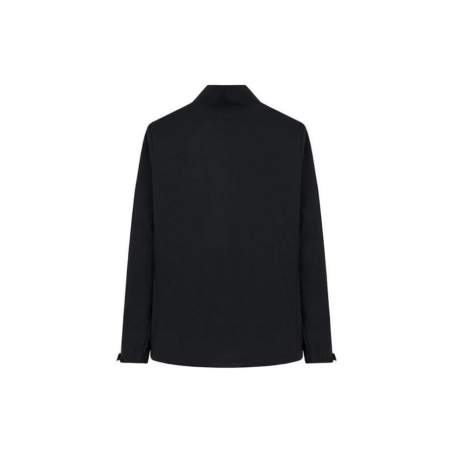 Anta Champion All-Weather Series Solid Color Logo National Flag Zipper Stand Collar Jacket Men Jacket Black 152350611-2