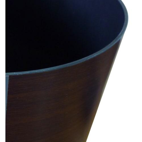 Asvel Wood Grain Trash Can S "Leclerc Collection" 4.7L Brown