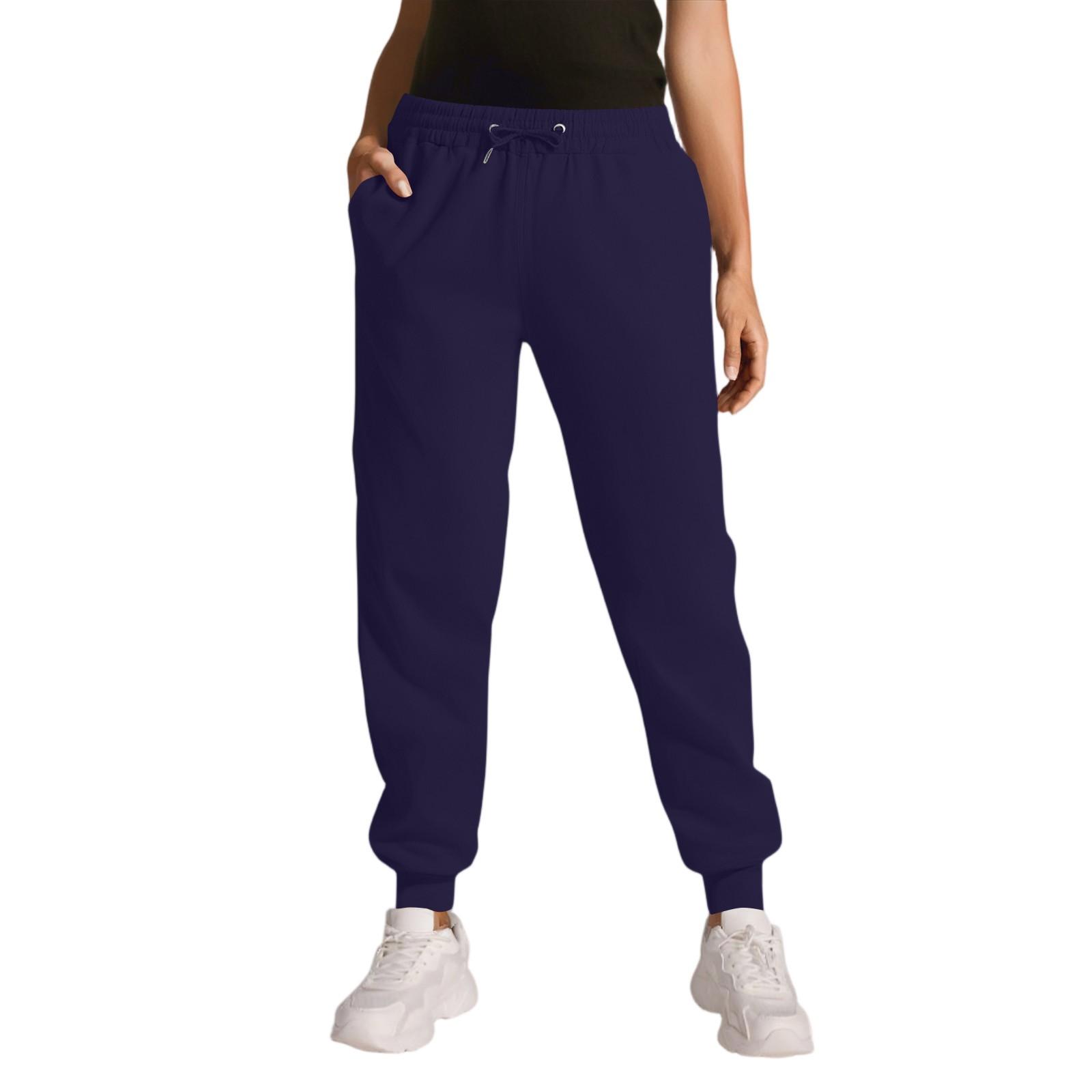

Cargo Sweatpants For Women Sport Solid Color Drawstring Pocket Casual Sweatpants Pants XL