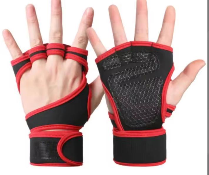 Sports Cycling Unisex Workout Gloves Silicone Pull-Up Hand Protection for Fitness Gym