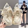 2026 Spring New Dad Shoes Women's Thick-soled Inner Height Increase Casual Sports Shoes Versatile and Thin Muffin Shoes