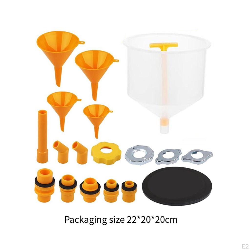 19 Pieces Leakproof Coolant Funnel Set with Adapters Radiator
