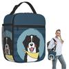 Friendly Bernese Mountain Dog Animal Insulated Lunch Bag for Women Kids Portable Food Boxes Thermal Lunch Box Tote