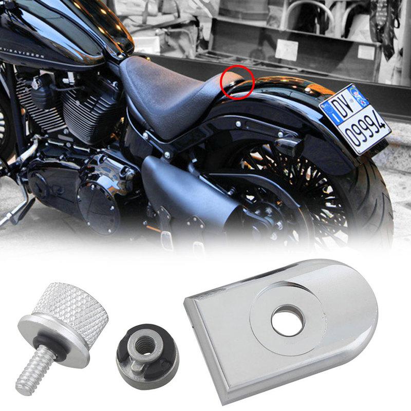 Rear Fender Seat Bolt Tab Screw Mount Knob Cover Nut Kit For Harley Sportster XL 883 1200 Dyna Softail Touring Hardware