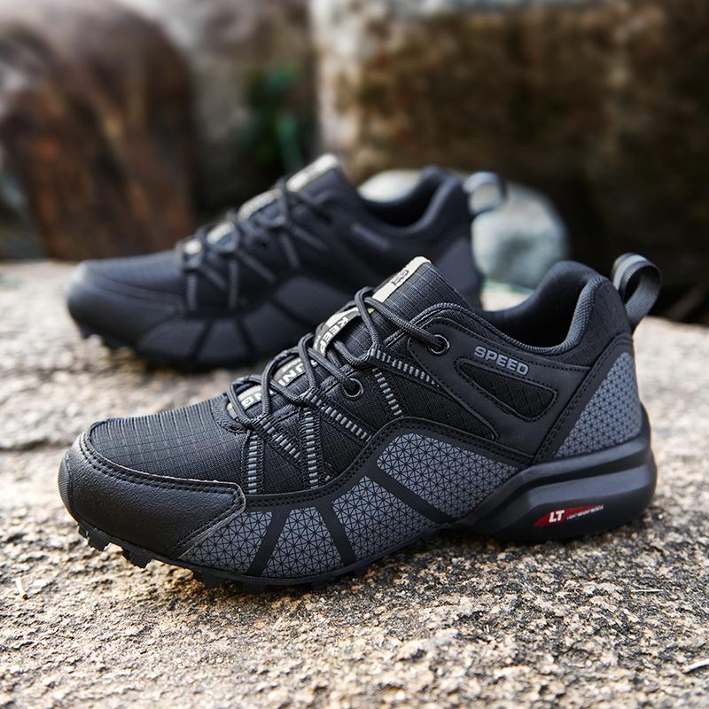 Scarpe da Ciclismo Scarpe da Uomo Scarpe Sportive da Bicicletta Senza Attacco Outdoor Montagna Fuoristrada Leggere Antiscivolo Resistenti all'Usura Scarpe39-47