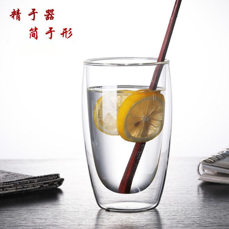 Creative 80~650ml Tumbler Double Wall Heat Resistant Drinkware Espresso Coffee Cup Glass Cup Beer Mug Glass Mug