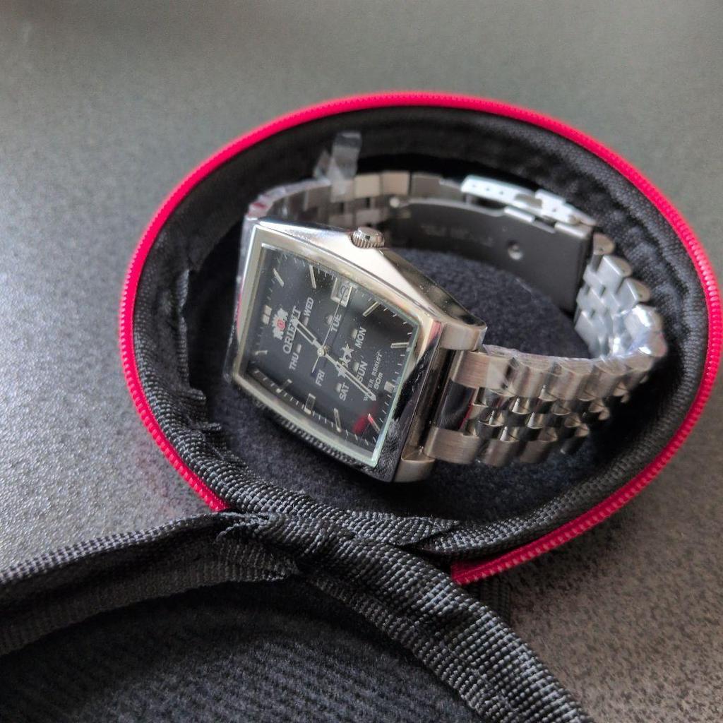 Used ORIENT Automatic Square Julipie Bracelet Equipped
