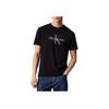 Calvin Klein Letter Logo Slim Fit Short Sleeve Round Neck T-Shirt Men Tops Black 00040EM286-UB1