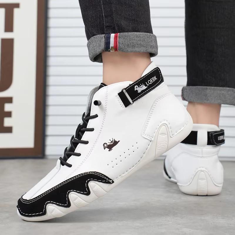 Women's Travel Boots Luxury Brand Waterproof Anti Slip Rubber Sole Elegant Fashionable British Trend Minimalist Off White Shoes