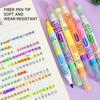 6PC Double-Headed Magic Highlighter Pen 12 Color-Changing for Diary Scrapbooking Painting DIY Crafts Ideal for Classroom Use