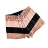 Women's Fashionable Loose-Fit Pajama Shorts With Fleece Plaid Print Casual Pants