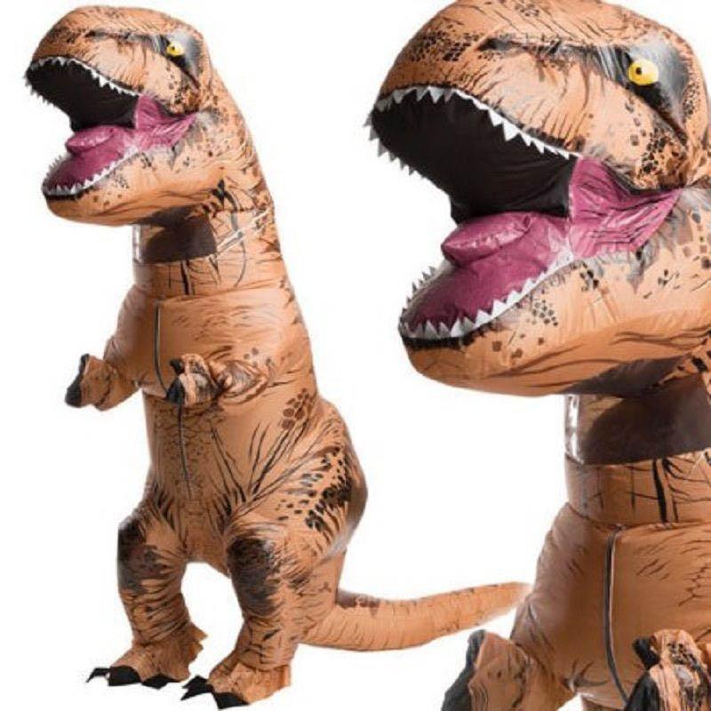 Adult Inflatable Trex Dinosaur Costume Jurassic Blow Up Cosplay Outfit Suit