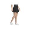 Adidas Golf Fashion Sports Solid Color Textured Front Pleated Casual Skirt Women Skirts Black HZ6099