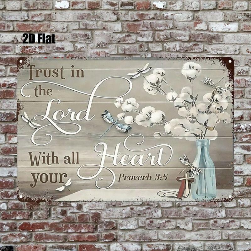 Wall Hanging Metal Sign Decorative Art 20x30cm