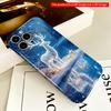 2DFlat Glowing Deer by Moonlit Lake All Inclusive Film Hard Phone Case, Compatible with iPhone 18 Pro Max 17 16 15 14 13 12 11
