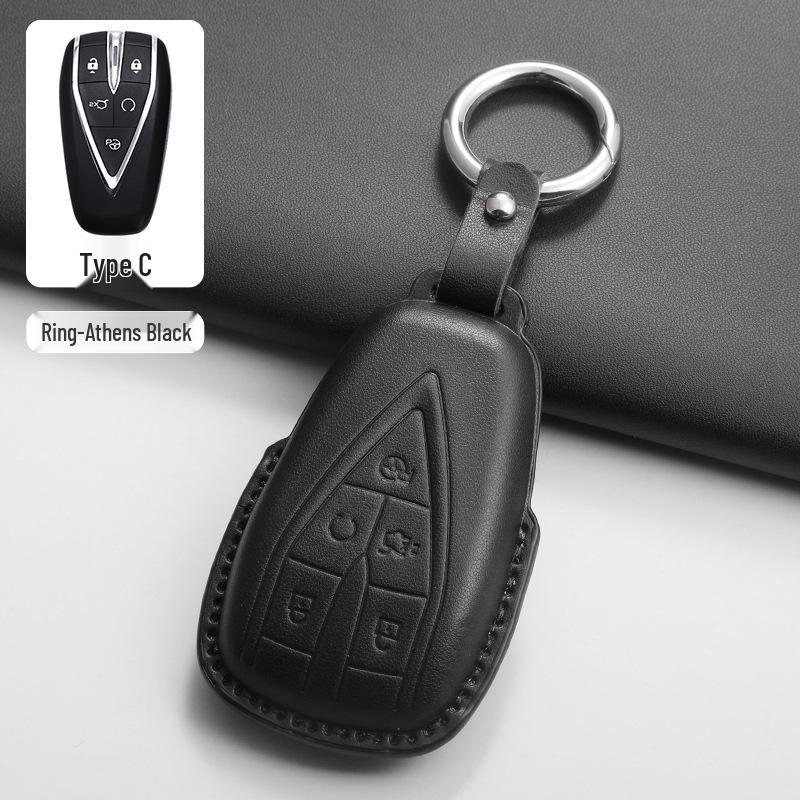 Changan CS75Plus/CS55Plus, Yidong, Oshan X5/Z6 Car Key Cover (Black)