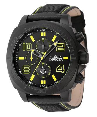 Ocean Voyage Chronograph Nylon Strap Black Dial Quartz INV46287 Men's Watch