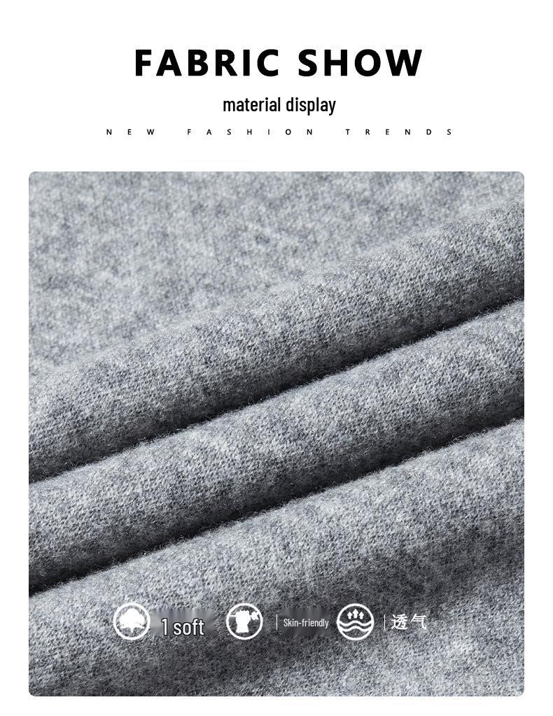 Einfarbige V-Ausschnitt Strickweste für Herren für mittlere und ältere Menschen