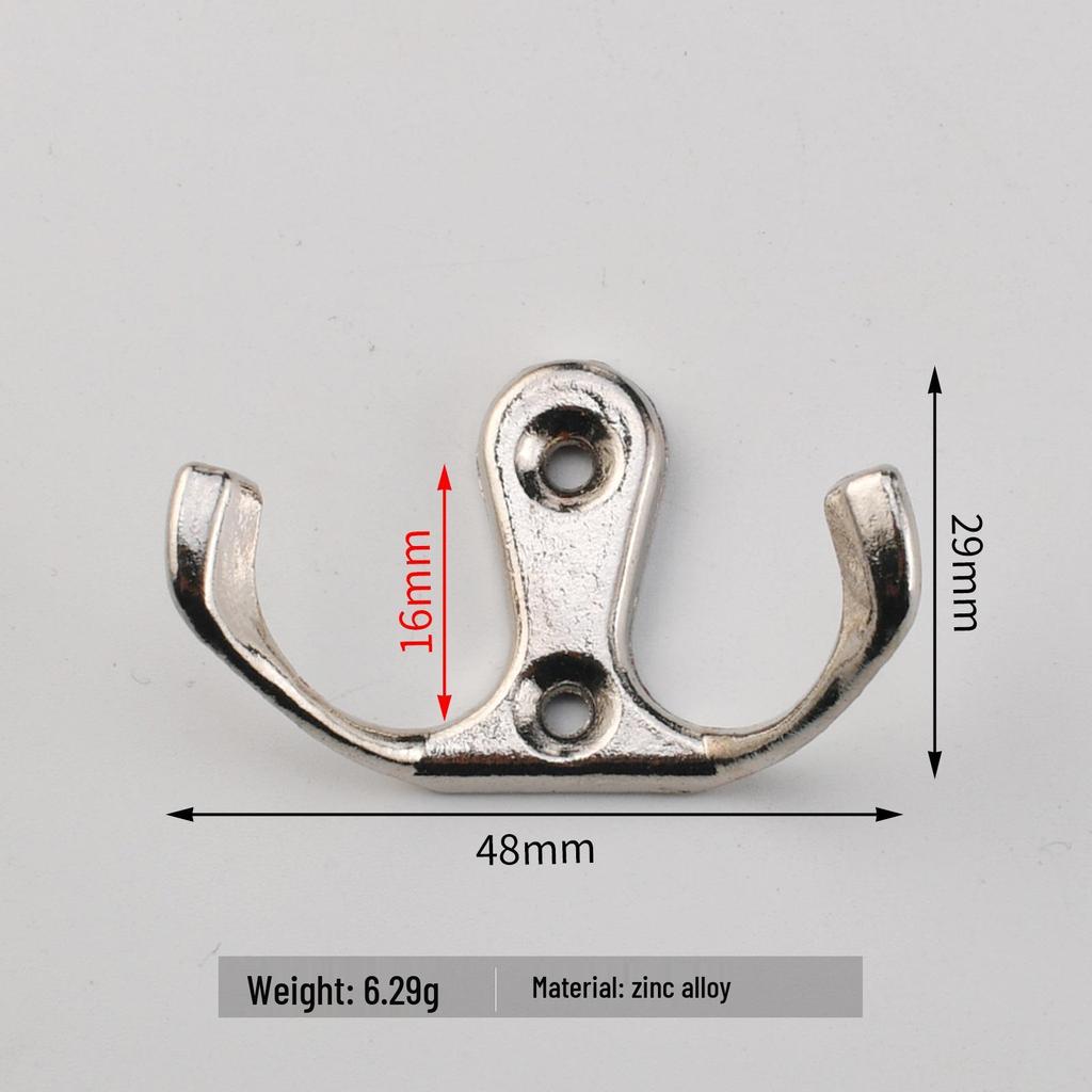 Modern Dual Hook for Wardrobes, Kitchens & Bathrooms – Wall Mounted Coat & Hat Hanger