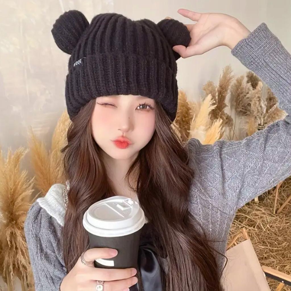 Women's Winter Hat Fashionable Warm Teddy Bear With Ears For Her