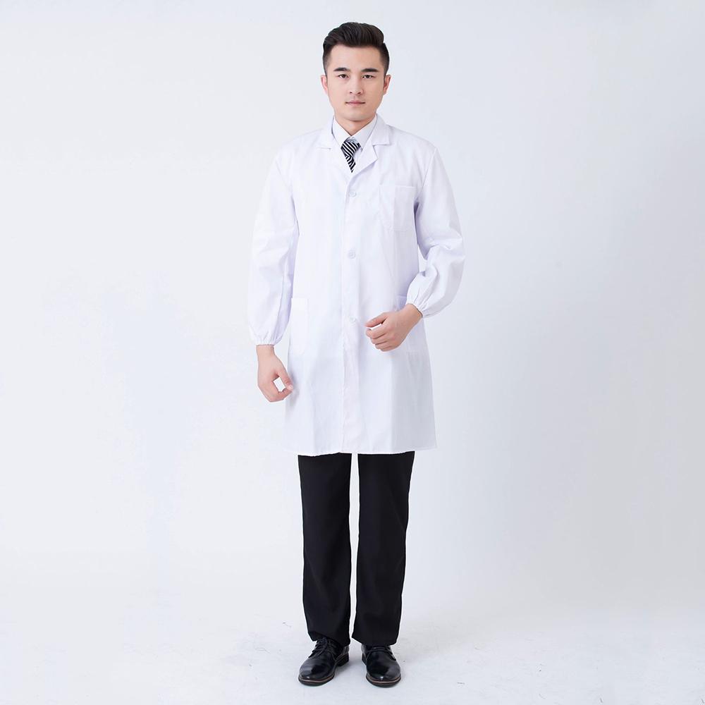 Unisex White Poly Cotton Lab Coat Adult Laboratory Warehouse Medical Work Coat Unisex White Poly Cotton Lab Coat Adult Laboratory Warehouse Medical Work Coat