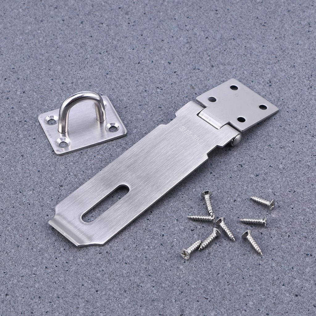 Catenaccio Hasp in Acciaio Inossidabile da 4 Pollici Chiusura per Porta Hasp e Piastra Robusti per Cancelli Capanni Contenitori di Stoccaggio Porte del Garage