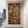 5DDIY Diamond Painting Diamond Mosaic Religious Cross Embroidery Diamond Painting Buddha Embroidery Portrait Wall Art Decoration