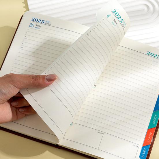 2025 Daily Planner Notebook Comprehensive Daily Organizer Monthly Overview Daily Productivity Planner