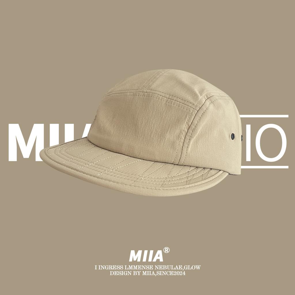 Korean Retro 5-panel Quick-drying Baseball Caps Unisex Summer Light and Breathable Fashion Versatile Flat-brimmed Hip-hop Hat