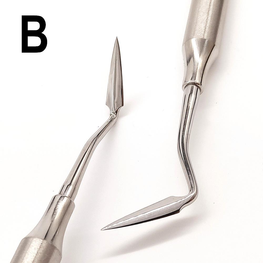 Detartrare parodontale dentare de înaltă calitate Cuțit Orban și cuțit Kirkland Scaler dentar din oțel inoxidabil Instrumente pentru curățarea dinților