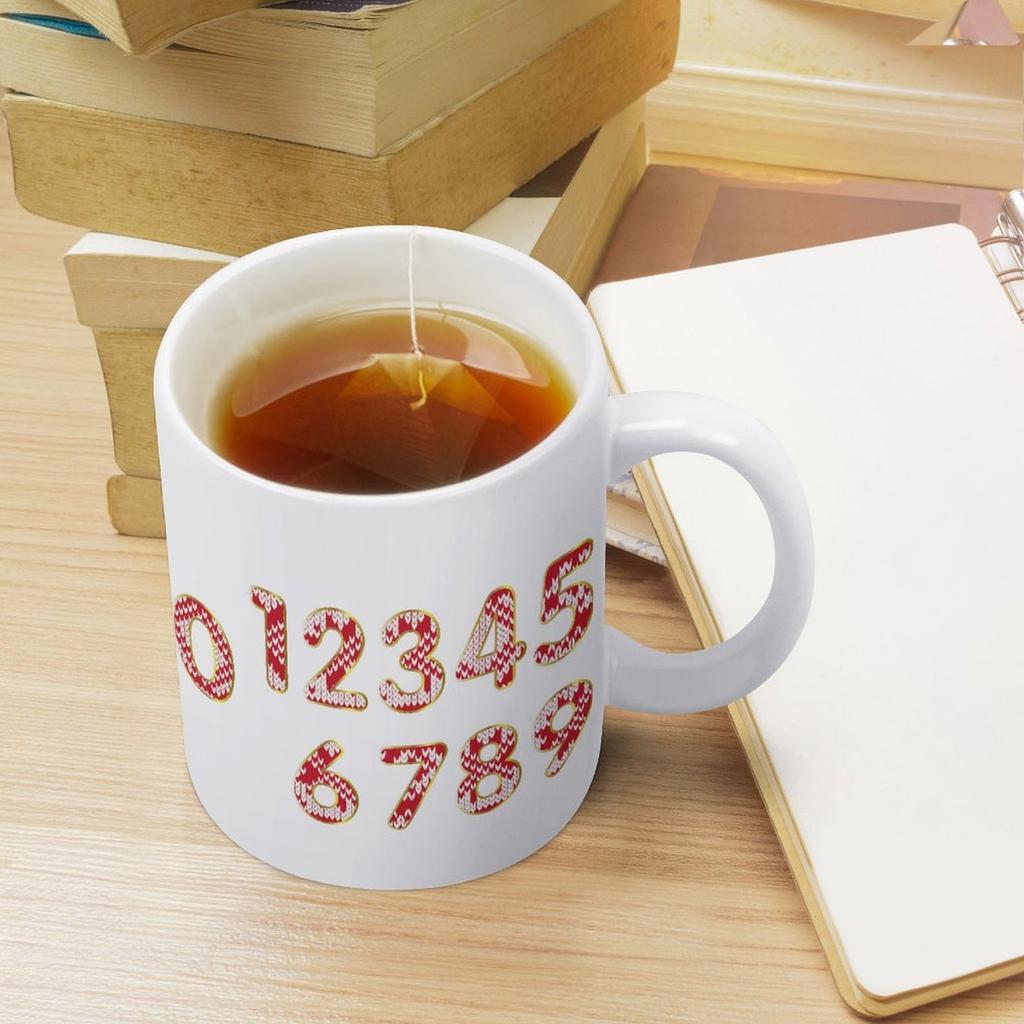 1 Stück 11oz Weiße Kaffeetasse mit doppelseitigem Druckkunstwerk Ideal für den täglichen Trinkgebrauch und perfekt für Geburtstags-, Feiertags- und Freundschaftsgeschenke