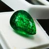 Natural Emerald   7.4 Ct Colombian Pear Cut Green Emerald Loose Gemstone